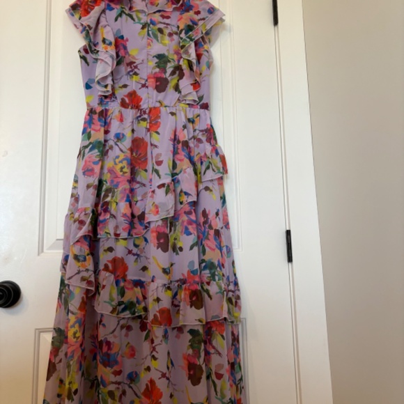 Floral Flouncy Feminine Teen Dress - Picture 7 of 7